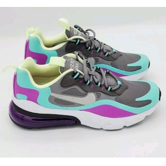 Nike Air Max 270 React Gunsmoke Green violet - Picture 6 of 7